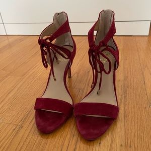 Wine Suede Heels, Vince Camuto Stilettos